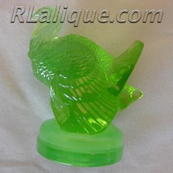 R Laique Seal Dindon Turkey by Rene Lalique From An Ashtray Dindon R Lalique Green Opalescent Seal by Rene Lalique Made From An Ashtray