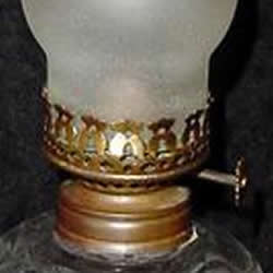 Lalique Epines Perfume Bottle Lamp Conversion Close-Up