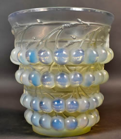 Montmorency Vase By Rene Lalique Missing Top Rim