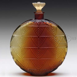 Rene Lalique Perfume Bottle with Replaced Stopper