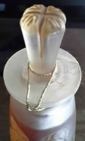 Ambre Antique Perfume Bottle Copy Top View By Private Portfolio of Rene Lalique Design