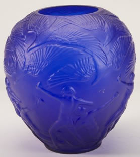 Archers Electric Blue Vase MIssing Rim Copy Close Call