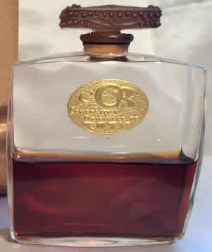 Muguet Perfume Bottle For Coty Labeled For The Fragrance L'Or Made By Baccarat Near Copy Not Rene Lalique