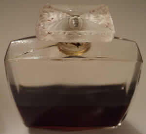 Muguet Perfume Bottle For Coty View From Above Of Showing Stopper Of Bottle Made By Baccarat Not Rene Lalique