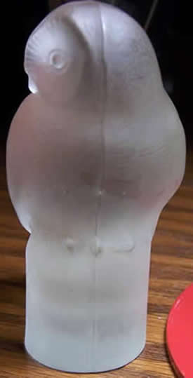 Copy of Rene Lalique Owl Paperweight Side View