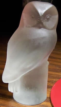 Copy of Rene Lalique Owl Paperweight
