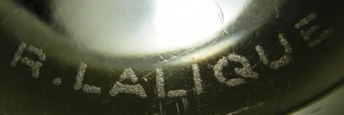 Carthage Vase R Lalique Signature