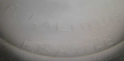 Rampillon Vase R. Lalique Signature