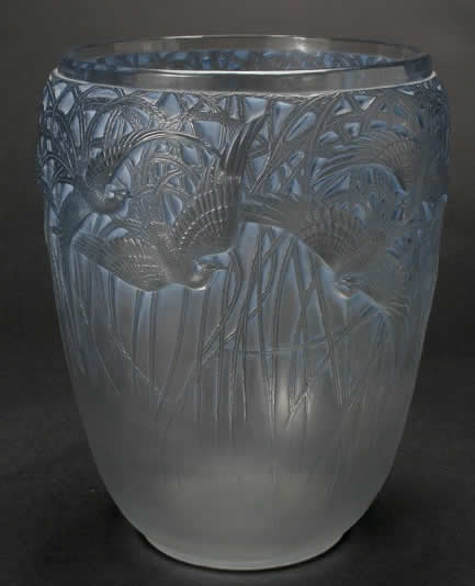 Rene Lalique Vase Aigrettes