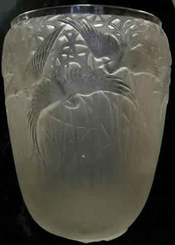 Rene Lalique Vase Aigrettes