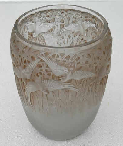 Rene Lalique Vase Aigrettes