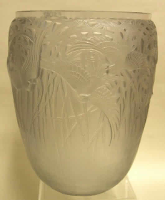 Rene Lalique Vase Aigrettes