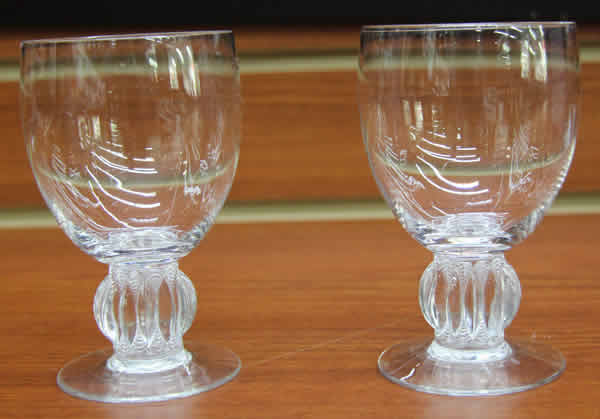 Rene Lalique Wine Glass Alger