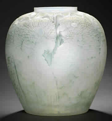 Rene Lalique Vase Alicante