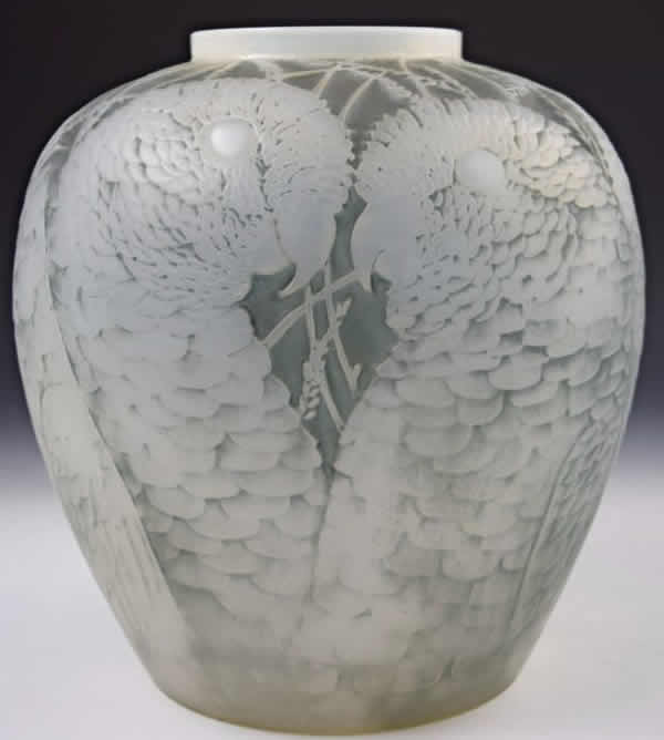 Rene Lalique Vase Alicante