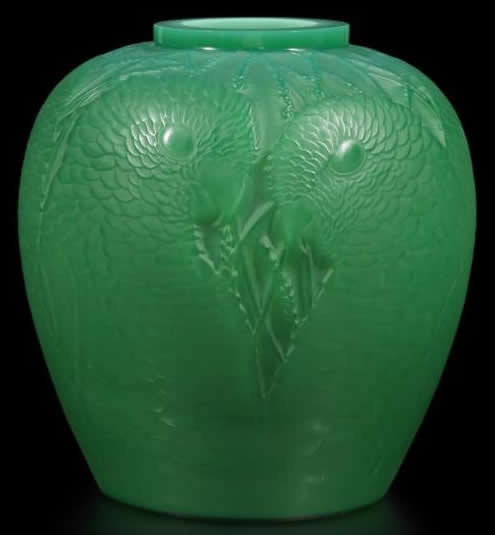 Rene Lalique Vase Alicante