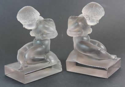 Rene Lalique Bookend Amour