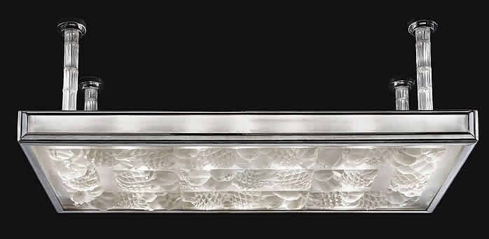 Rene Lalique Ananas et Grenades Chandelier