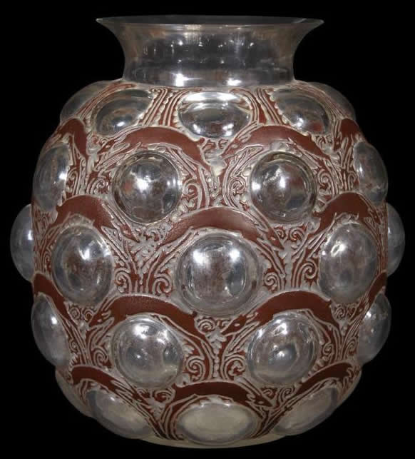 Rene Lalique Vase Antilopes