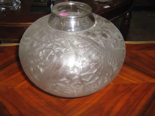Rene Lalique Vase Aras
