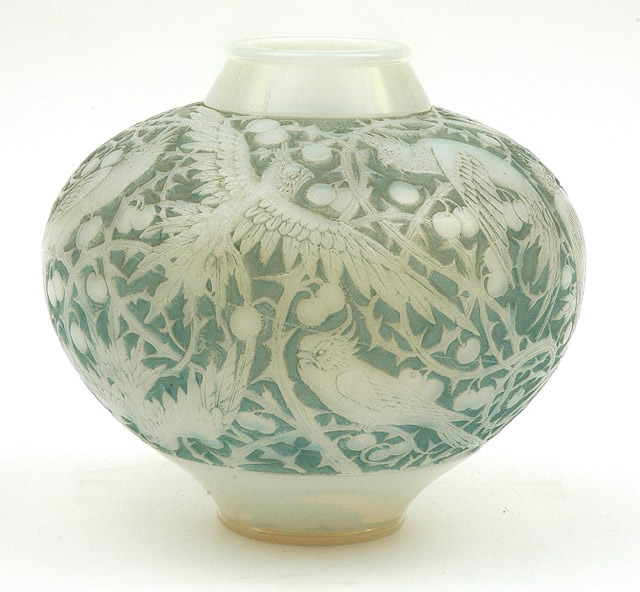 Rene Lalique Vase Aras