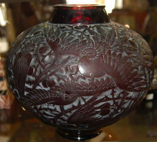 Rene Lalique Vase Aras