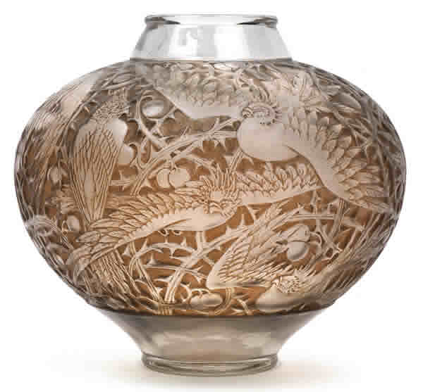Rene Lalique Vase Aras