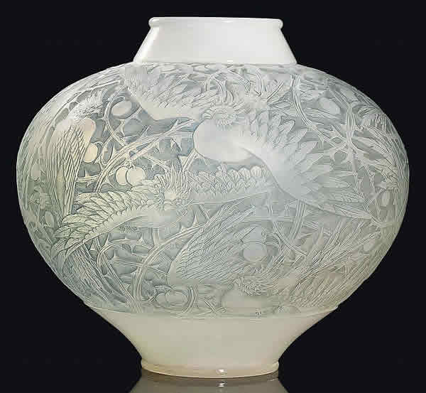 Rene Lalique Vase Aras