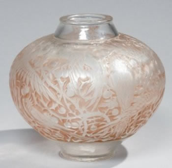 Rene Lalique Vase Aras