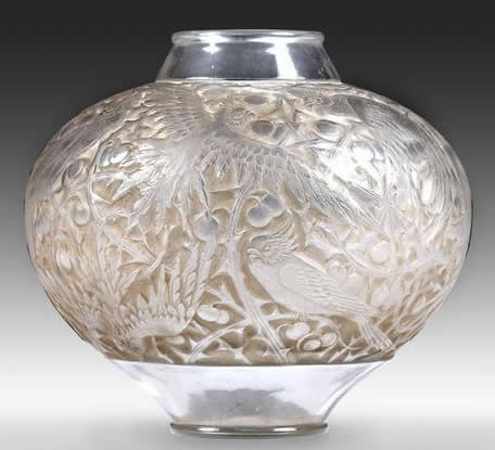 Rene Lalique Vase Aras