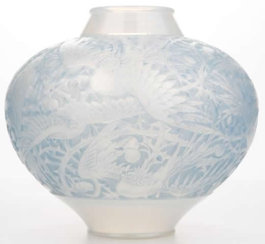 Rene Lalique Vase Aras