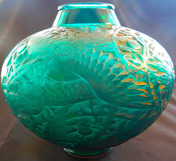 Rene Lalique Vase Aras