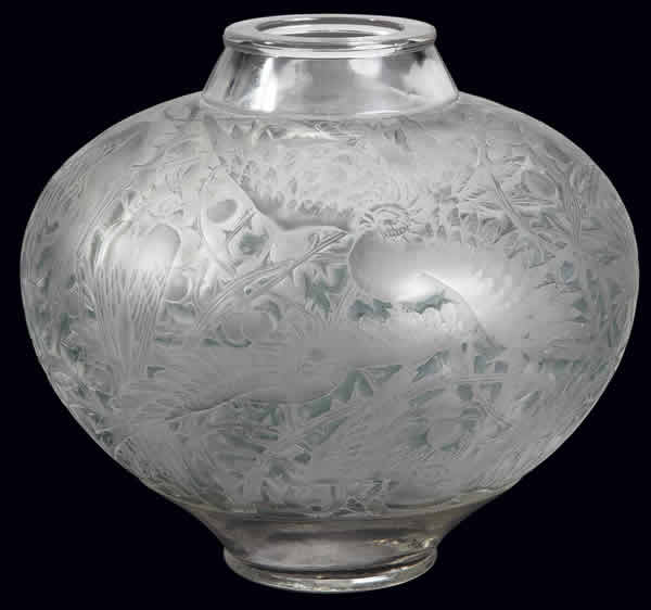 Rene Lalique Vase Aras
