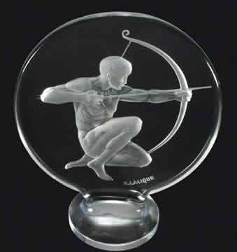 Rene Lalique Car Mascot Archer