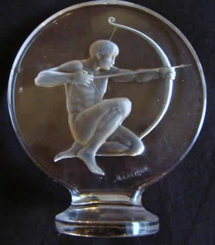 Rene Lalique Hood Ornament Archer