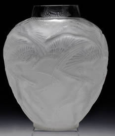 Rene Lalique Vase Archers