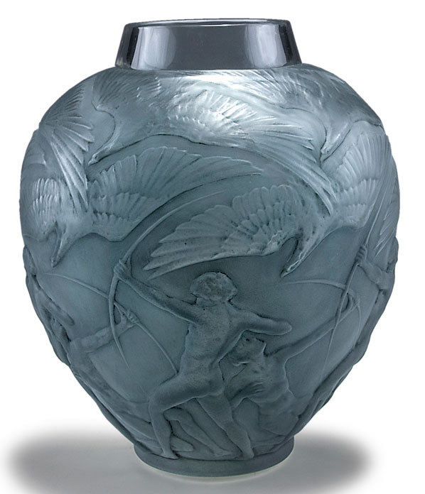 Rene Lalique Vase Archers