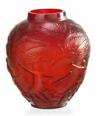 Rene Lalique Vase Archers