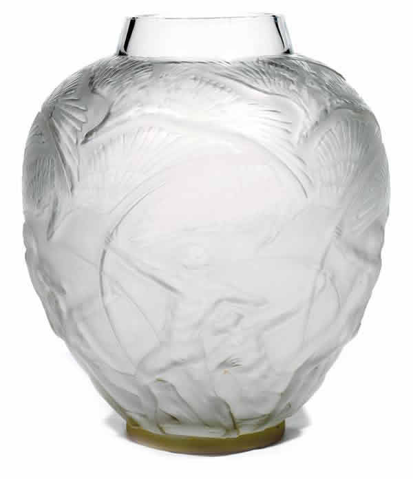 Rene Lalique Vase Archers