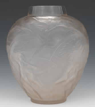 Rene Lalique Vase Archers