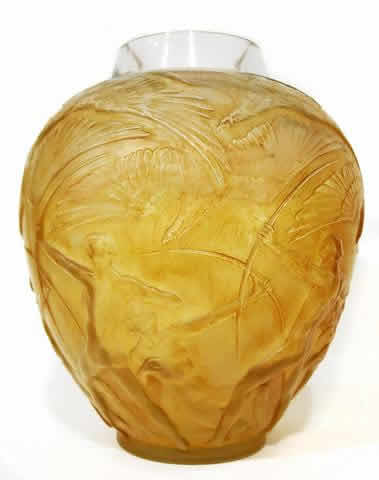 Rene Lalique Vase Archers