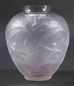 Rene Lalique Vase Archers