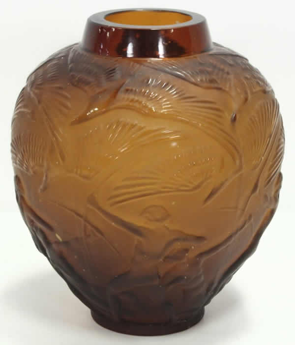 Rene Lalique Vase Archers