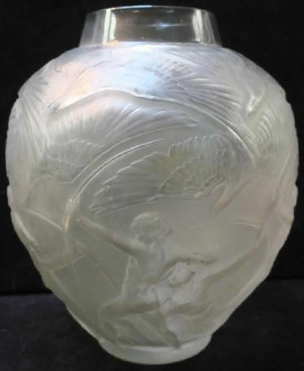 Rene Lalique Vase Archers