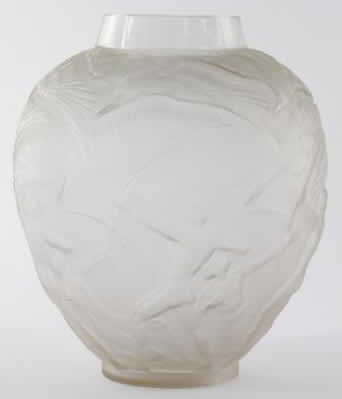 Rene Lalique Vase Archers