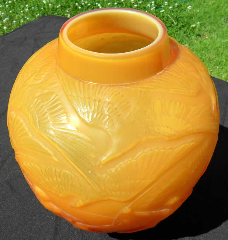 Rene Lalique Vase Archers