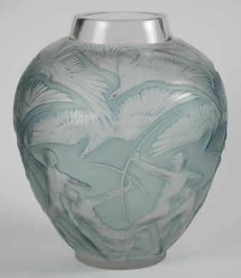 Rene Lalique Vase Archers