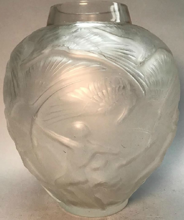 Rene Lalique Vase Archers
