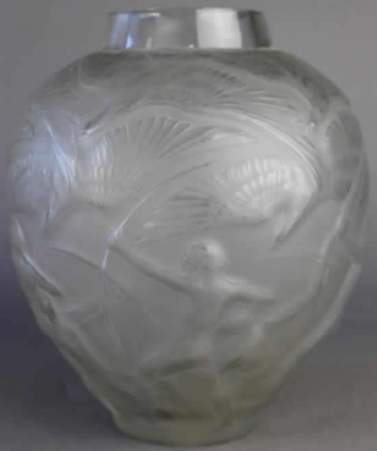 Rene Lalique Vase Archers
