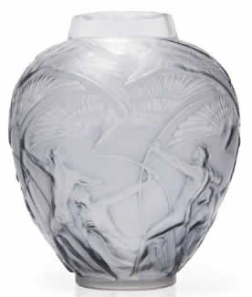 Rene Lalique Vase Archers